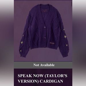 Authentic Purple Taylor Swift Speak Now TV Cardigan